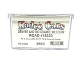 HO Scale Kadee #8660 Denver & Rio Grande DRGW 18333 PS-2 Two Bay Hopper