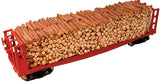 HO Scale Chooch 7262 Pulpwood Load for Atlas Bulkhead Flat Car
