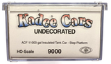 HO Scale Kadee #9000 Undecorated ACF 11,000 Gallon Insulated Tank Car