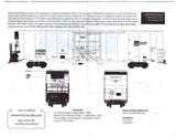 HO Scale Microscale 87-1354 Union Pacific UP/ARMN Tricool White Reefer Decal