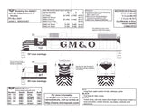 HO Scale Microscale 87-43 Gulf Mobile & Ohio GM&O Hood & Cab Diesels Decal Set