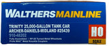 HO Scale Walthers MainLine 910-48202 ADMX 25439 Trinity 25,000-Gallon Tank Car