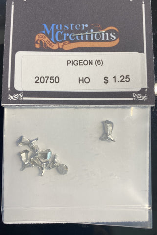 HO Scale B.T.S. 20750 Pigeons pkg (6)