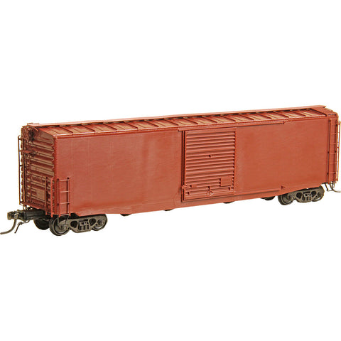HO Scale Kadee 4121 Undecorated 50' PS-1 Hydrocushion Boxcar w/9' Door & Roofwalk Kit