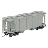 HO Scale Kadee #8001 Undecorated Light Gray Rib PS-2 Two Bay Hopper