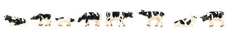 N Scale Faller Gmbh 155903 Black and White Cows Figures (8) pcs