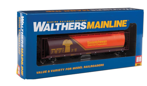 HO Scale Walthers Mainline 910-7829 SKNX 397064 Saskatchewan Grain Car Corporation 59' Cylindrical Hopper