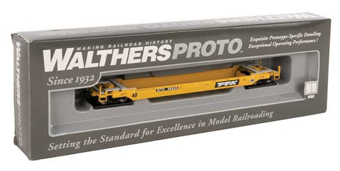 HO Scale Walthers Proto 920-109119 Trailer Train TTX DTTX 59283 Gunderson Rebuilt 40' Well Car w/Old Logo