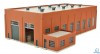 N Scale Walthers Cornerstone 933-3266 Two-Stall 130' Brick Diesel House Kit