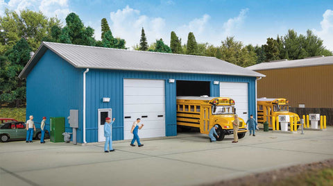 HO Scale Walthers Cornerstone 933-3360 Bus Maintenance Garage Building Kit