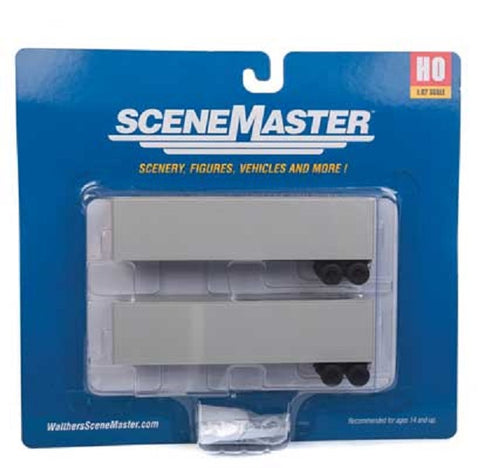 HO Scale Walthers SceneMaster 949-2500 Undecorated Trailmobile 40' Trailers