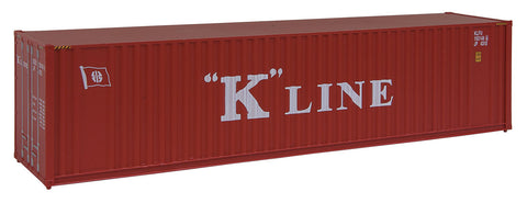 HO Scale Walthers SceneMaster 949-8203 K-Line 40' Hi Cube Corrugated Container w/Flat Roof