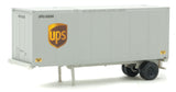 Walthers SceneMaster 949-8601 UPS United Parcel Service Shield Logo 28' Container w/Chassis