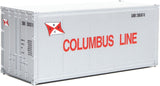 HO Scale Walthers SceneMaster 949-8663 Columbus Line 20' Smooth-Side Container
