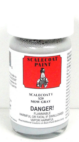 Scalecoat I S1020 MOW Maintenance-Of-Way Gray 2 oz Enamel Paint Bottle