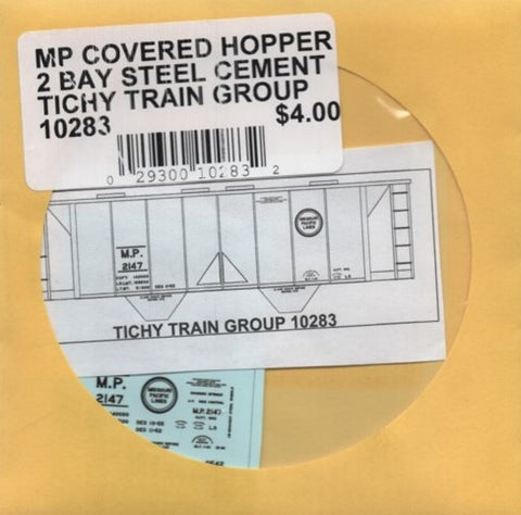HO Scale Tichy Train Group 10283 MP Missouri Pacific Covered Hopper Decal Set