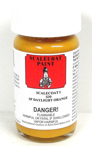 Scalecoat I S1030 SP Southern Pacific Daylight Orange 2 oz Enamel Paint Bottle
