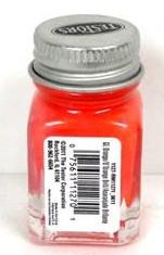 Testors 1127 Gloss Orange Enamel 1/4 oz Paint Bottle