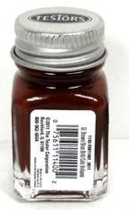 Testors 1140 Gloss Brown Enamel 1/4 oz Paint Bottle