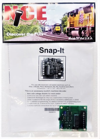 HO/N Scale NCE 115 Snap-It Switch Machine DCC Decoder