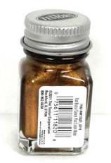 Testors 1182 Flat Brass Enamel 1/4 oz Paint Bottle