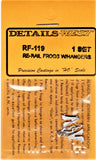 HO Scale Details West RF-119 Rerail Frog Set (Right & Left) 1 Set