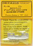HO Scale Details West PL-120 1st & 2nd Generation Hood Units Snow Plow