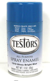 Testors 1210 Gloss Bright Blue Enamel 3 oz Spray Paint Can