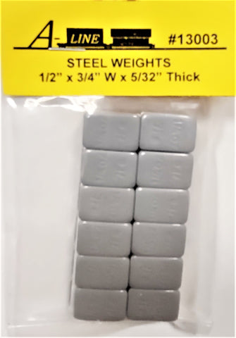 HO Scale A Line Product 13003 Flat Steel Freight Car Weight pkg (24)