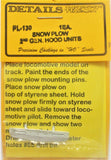 HO Scale Details West PL-130 2nd Generation Low Height Profile Snow Plow