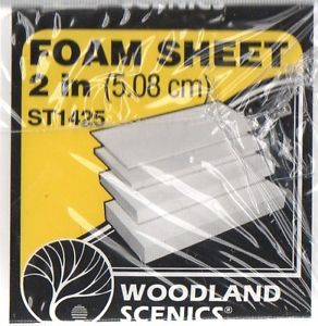 Woodland Scenics ST1425 Sub Terrain System 2 in (5.08 cm) Foam Sheet