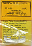 HO Scale Details West PL-155 2nd Generation Standard Low Profile Snow Plow