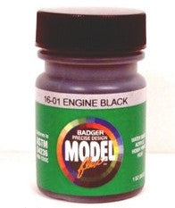 Badger Model Flex 16-01 Engine Black 1 oz Acrylic Paint Bottle