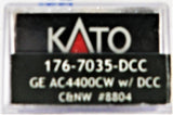 N Scale Kato 176-7035-DCC CNW Chicago & North Western AC4400cw 8804 w/TCS DCC