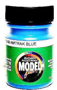 Badger Model Flex 16-59 Amtrak Blue 1 oz Acrylic Paint Bottle