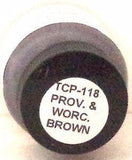 Tru-Color TCP-118 P&W Providence & Worcester Brown 1 oz Paint Bottle