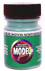 Badger Model Flex 16-26 BN Burlington Northern Green 1 oz Acrylic Paint Bottle