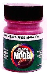 Badger Model Flex 16-43 MILW Milwaukee Road Maroon 1 oz Acrylic Paint Bottle