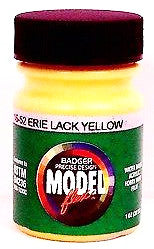 Badger Model Flex 16-52 EL Erie Lackawanna Yellow 1 oz Acrylic Paint Bottle
