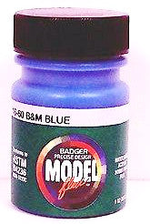 Badger Model Flex 16-60 B&M Boston & Maine Blue 1 oz Acrylic Paint Bottle