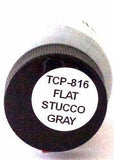 Tru-Color TCP-816 Flat Stucco Gray 1 oz Paint Bottle