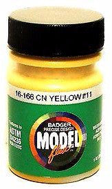 Badger Model Flex 16-166 CN Canadian National Yellow #11 1 oz Acrylic Paint