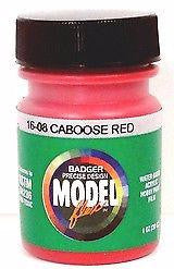 Badger Model Flex 16-08 Caboose Red 1 oz Acrylic Paint Bottle