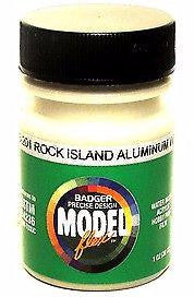 Badger Model Flex 16-201 Rock Island Aluminum White 1 oz Acrylic Paint Bottle