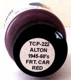 Tru-Color TCP-222 C&A Alton Route Freight Car Red 1 oz Paint Bottle