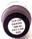 Tru-Color TCP-216 D&RGW Rio Grande Freight Car Red 1 oz Paint Bottle