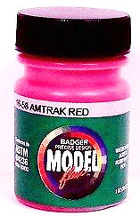 Badger Model Flex 16-58 Amtrak Red 1 oz Acrylic Paint Bottle