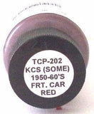 Tru-Color TCP-202 KCS Kansas City Southern Freight Car Red 1 oz Paint