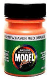 Badger Model Flex 16-182 New Haven Red Orange 1 oz Acrylic Paint Bottle