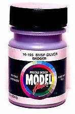 Badger Model Flex 16-195 BNSF Silver 1 oz Acrylic Paint Bottle